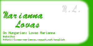 marianna lovas business card